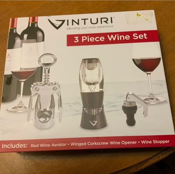 vinturi Other - Vinturi 3 Piece Deluxe Wine Bundle (Stopper, Aerator, Corkscrew)
